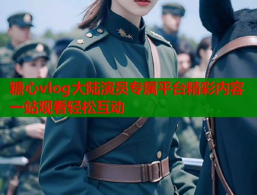 糖心vlog大陆演员专属平台精彩内容一站观看轻松互动